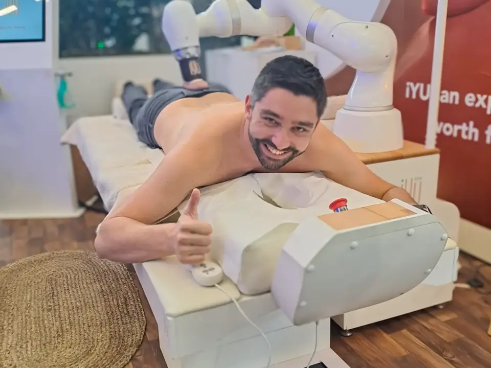 Grafik, die automatisierte und halbautomatisierte Spa-Treatments, wie Hydrojet und Fango, visualisiert